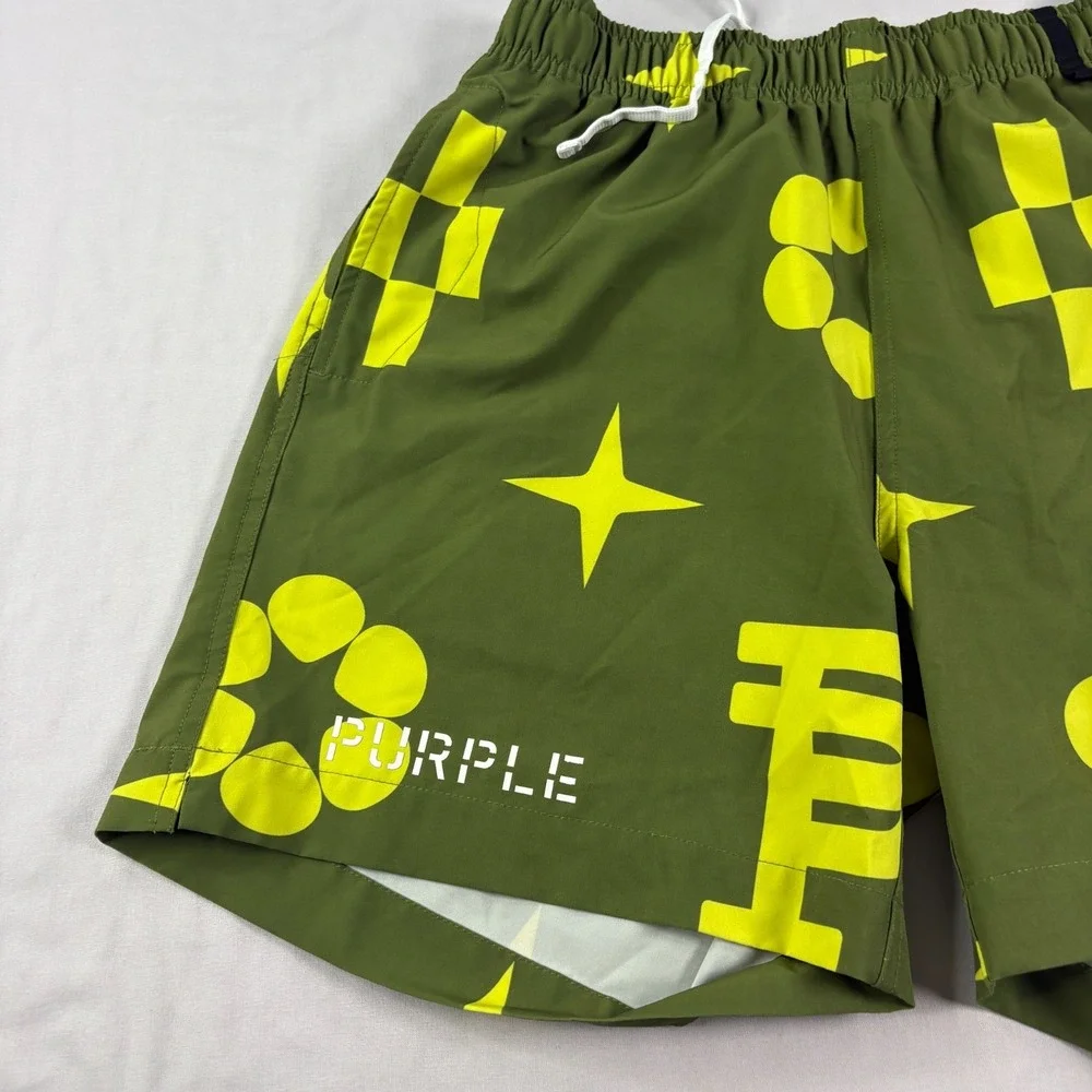 Purple shorts are